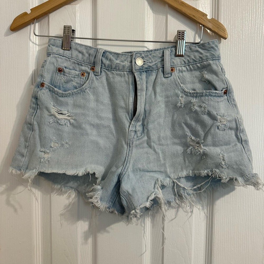 Signature Light Blue Jean Shorts
